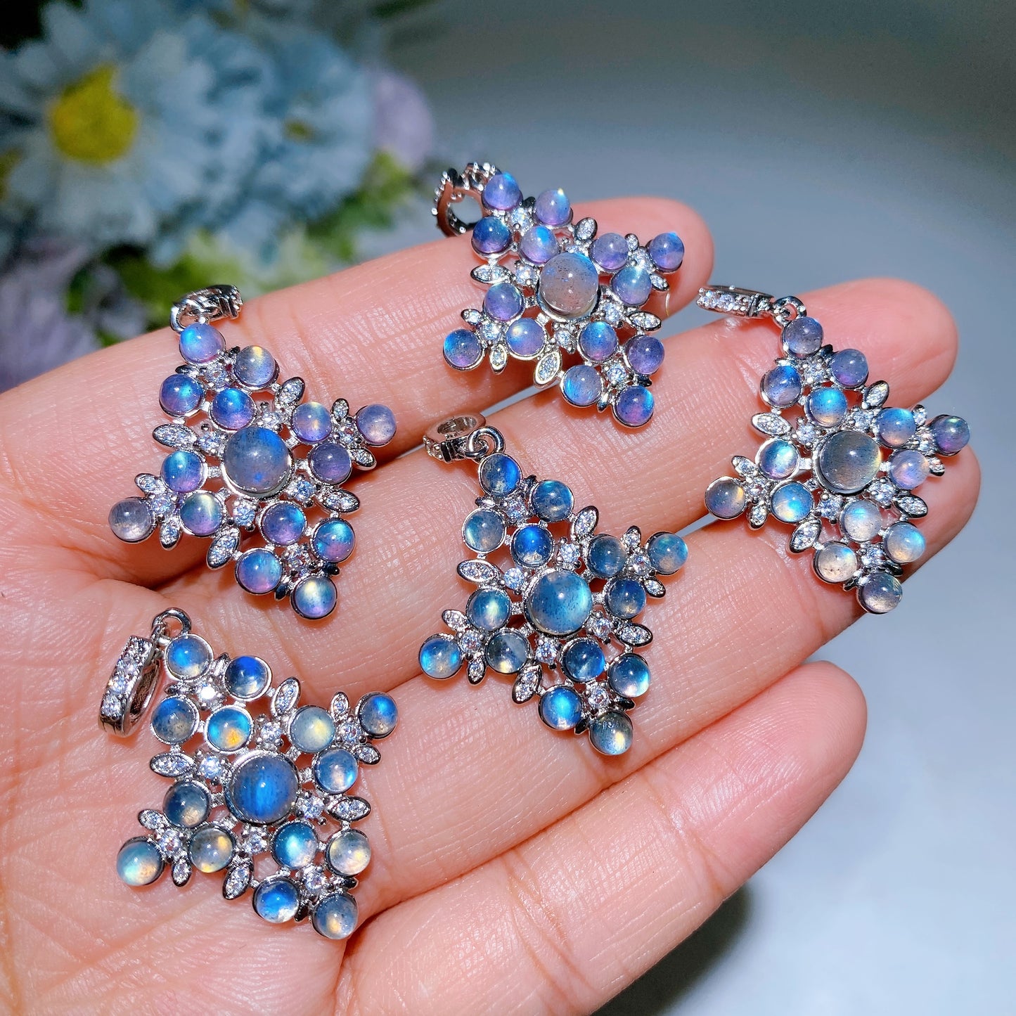 Cooper Silver Plated Pendant Crystal Healing Bulk Wholesale