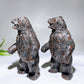 5.8" UV Reactive Natural Yooperlite Bear Carving Wholesale
