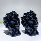 3.2" Natural Black Obsidian Lion Head Carving Wholesale