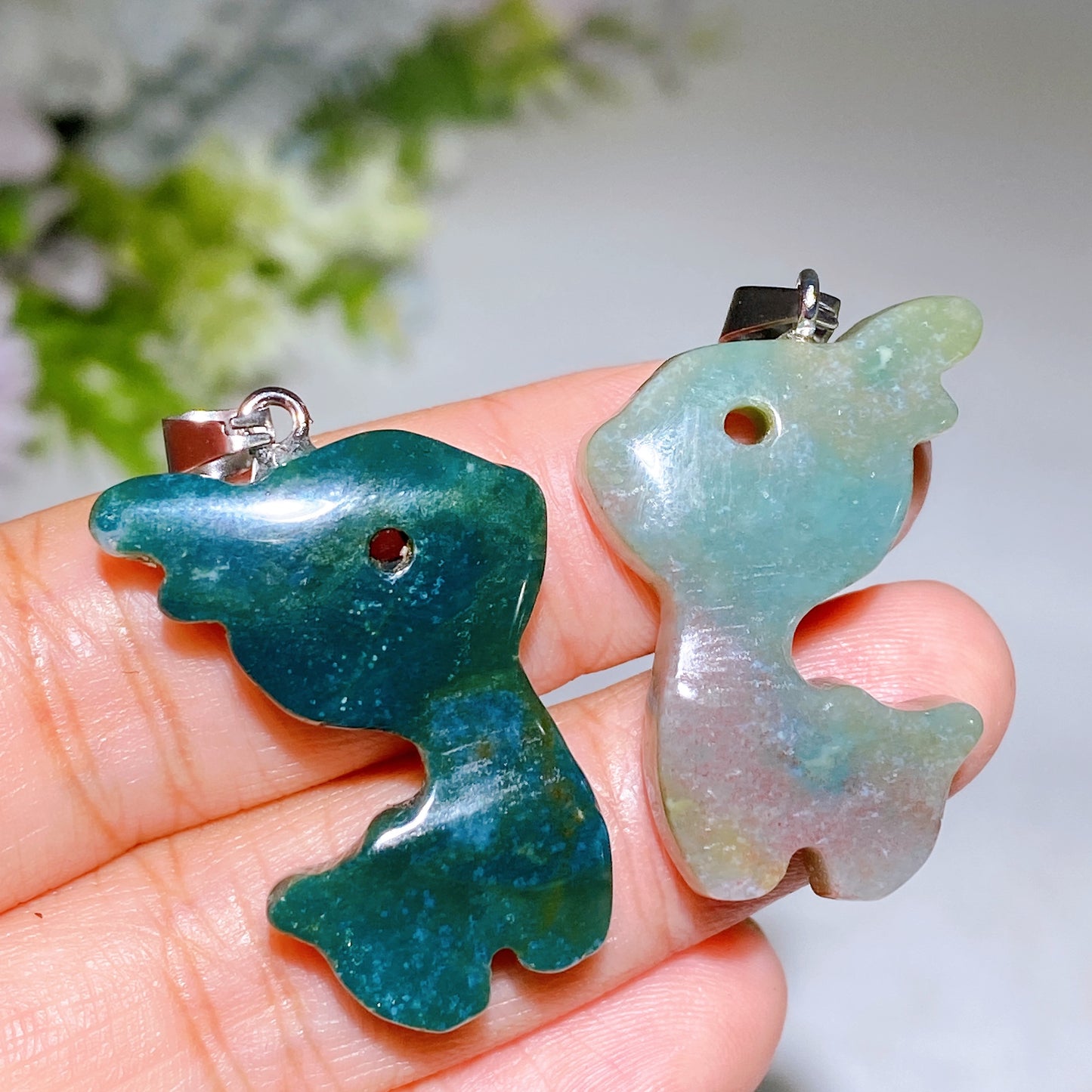 1.2" Crystal Deer Pendant Crystal Healing Bulk Wholesale