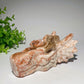 5.0" Chocolate Calcite Dragon Head Carvings Bulk Wholesale