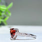 Adjustable Sterling Silver Garnet Opal Ring Crystal Healing Bulk Wholesale