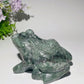 4.5"-8.7" Serpentine Jade Frog Carvings Crystal Healing Bulk Wholesale