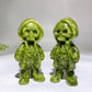 4.0" Natural Serpentine Hoodie Ghost Carving for Halloween Wholesale