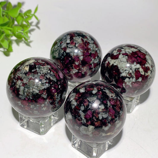 1.3"-2.2" UV Reactive Eudialyte Sphere from Russia Bulk Wholesale