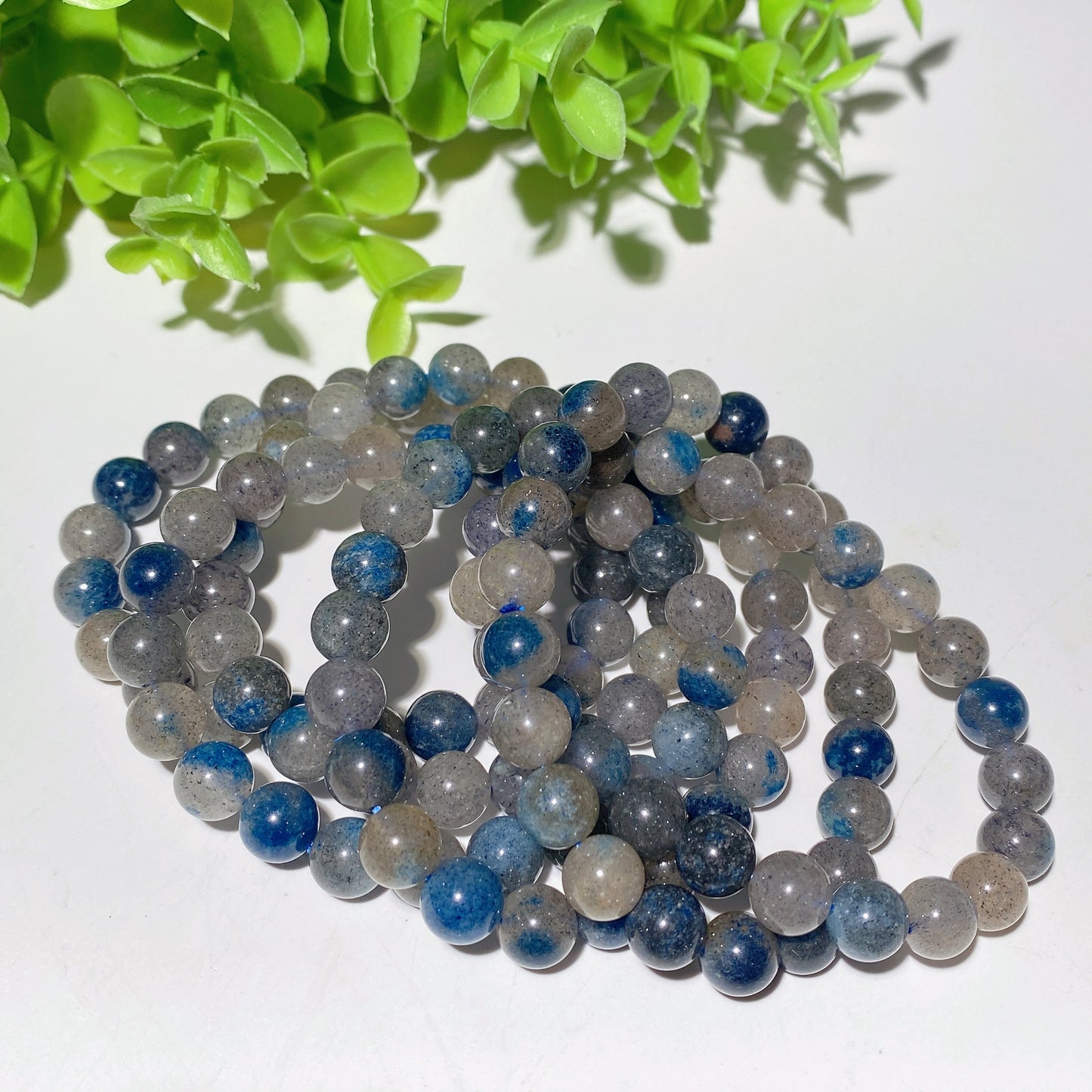 8mm Blue Strawberry Quartz Bracelet Crystal Healing Bulk Wholesale