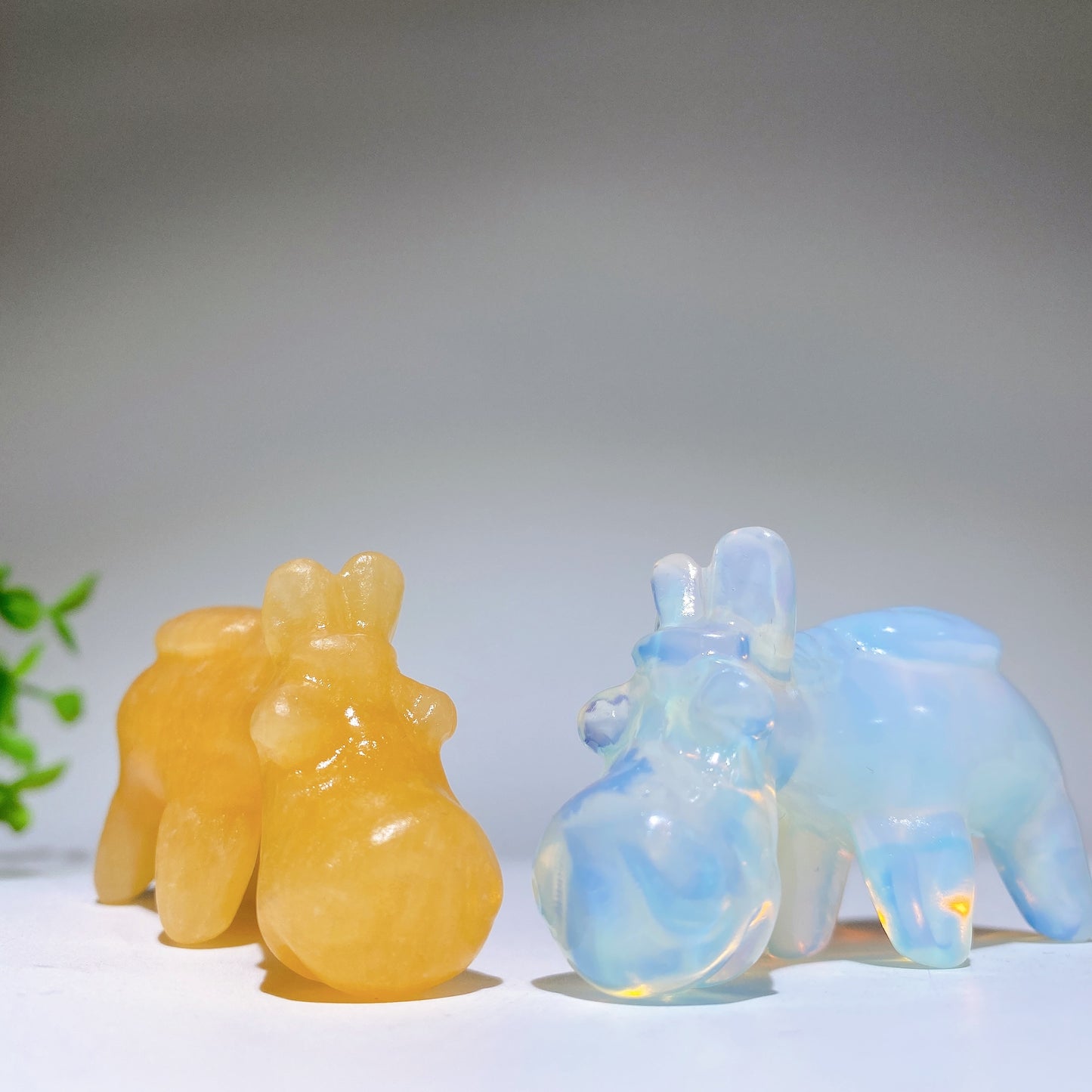 2.3" Mixed Crystal Donkey Carvings Crystal Healing Bulk Wholesale