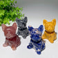 2.3" Mixed Crystal Bull Dog Carvings Bulk Wholesale