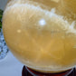 Large Unique Star Citrine Sphere with Wooden Stand Crystal Healing