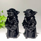 3.5“ Black Obsidian Serpentine Yoda Carvings Bulk Wholesale