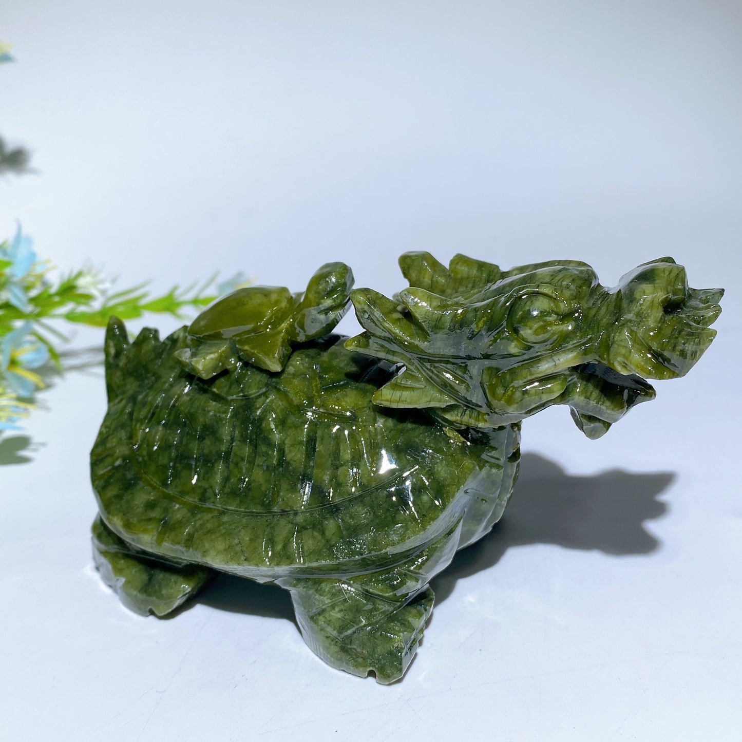 4.6" Serpentine Dragon Turtle Carvings Bulk Wholesale