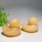 2.2" Orange Calcite Duck Carvings Crystal Healing Bulk Wholesale