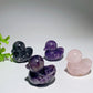 1.8" Mixed Crystal Duck Carvings Crystal Healing Bulk Wholesale