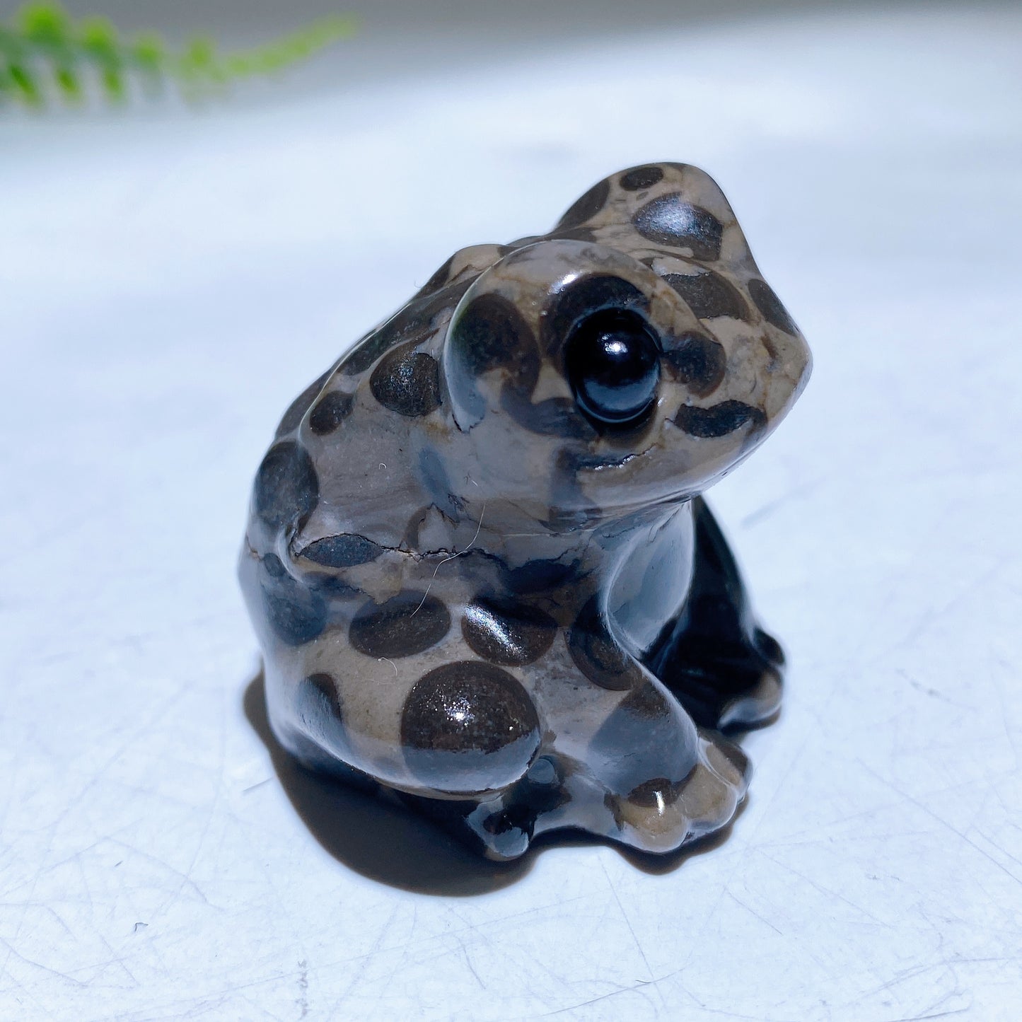 1.4" Crystal Toad Frog Carving Wholesale