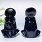 3.2" Black Obsidian Sekhmet Carvings Crystal Healing Bulk Wholesale