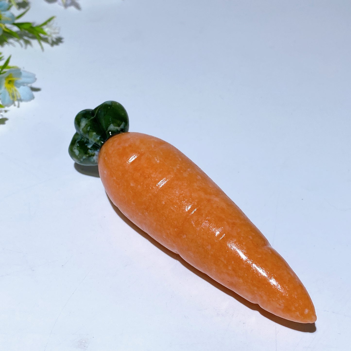 2.4"-4.9" Sunstone Serpentine Carrot Carving Crystal Healing Bulk Wholesale
