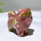 2.2" Naturla Crystal Pomeranian Dog Carving Wholesale