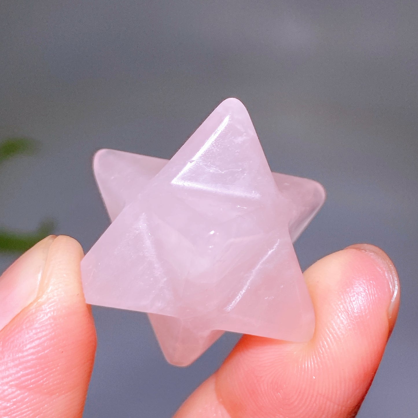1.2" Natural Crystal Merkaba Carving Wholesale