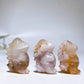 1.2" Mini Flower Agate Dinosaur Carving Crystal Healing Bulk Wholesale