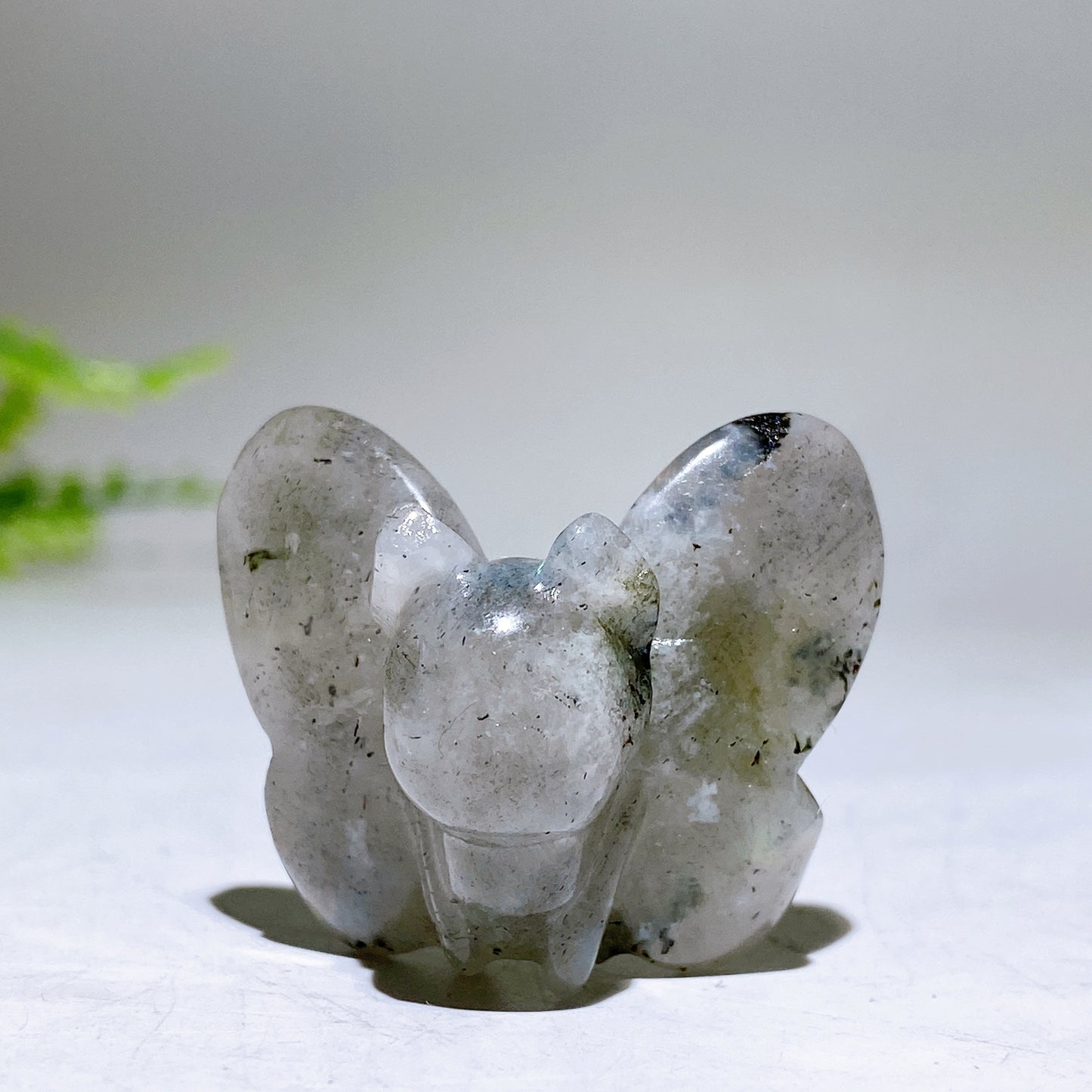 1.4" Natural Crystal Butterfly Carving Wholesale