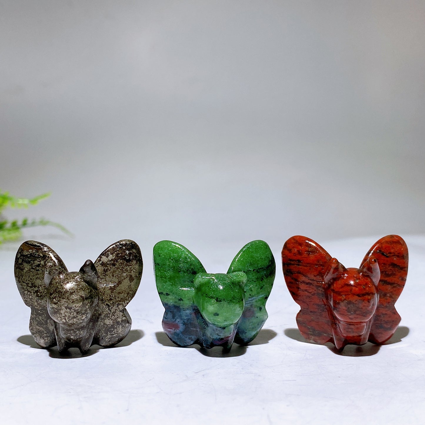 1.4" Natural Crystal Butterfly Carving Wholesale
