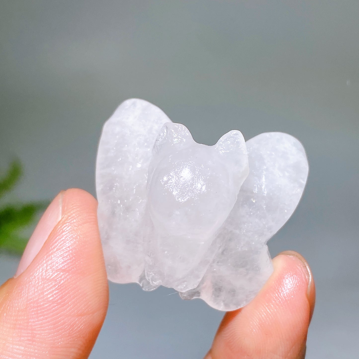 1.4" Natural Crystal Butterfly Carving Wholesale