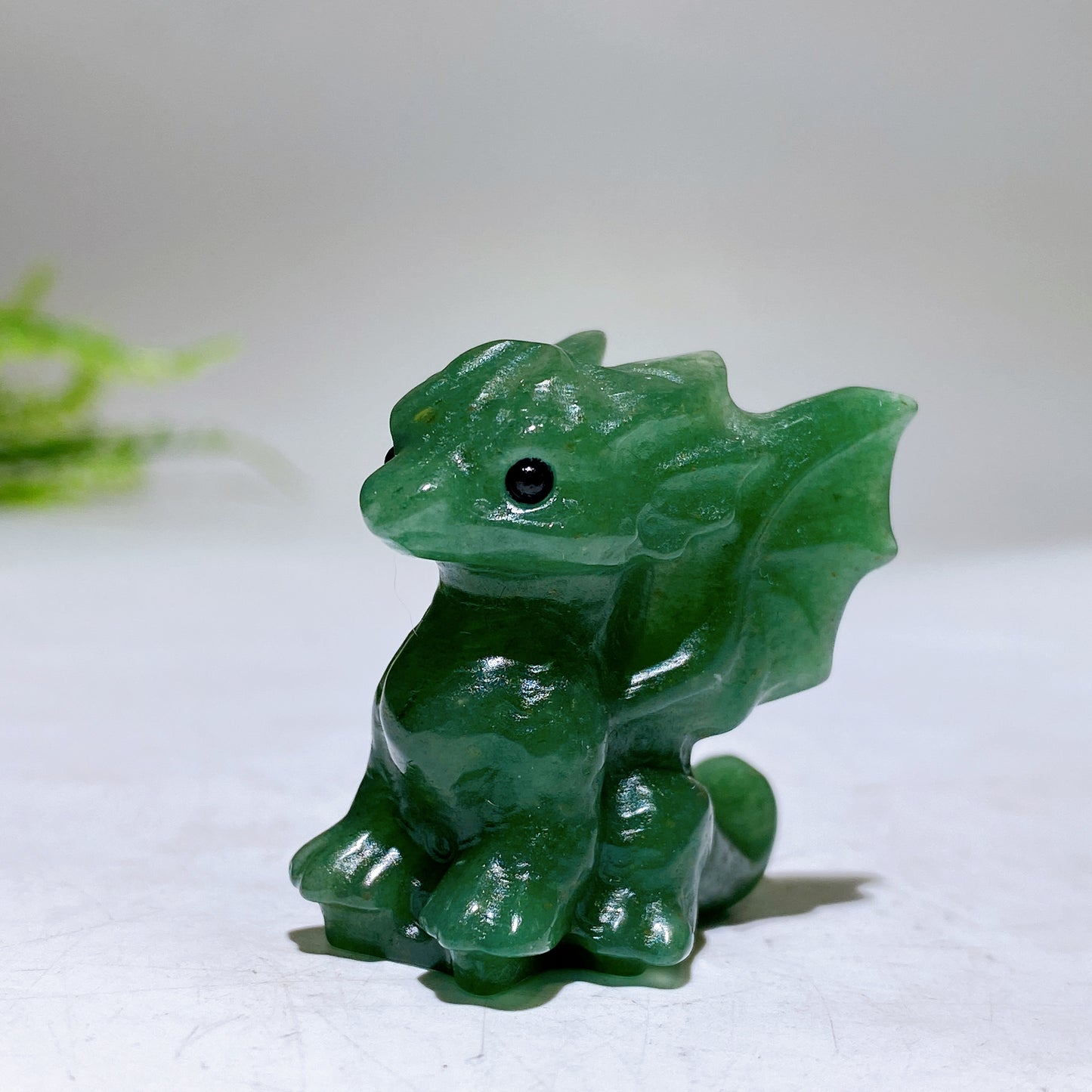 1.4" Natural Crystal Dragon Carving Wholesale