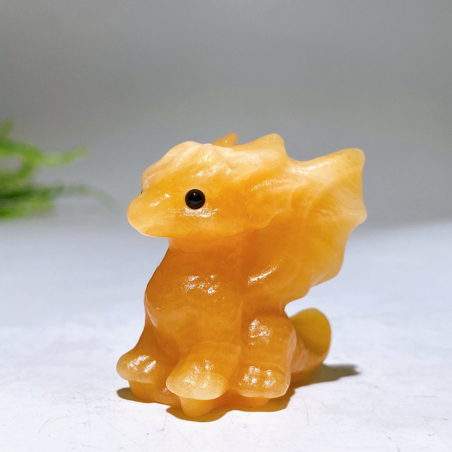 1.4" Natural Crystal Dragon Carving Wholesale