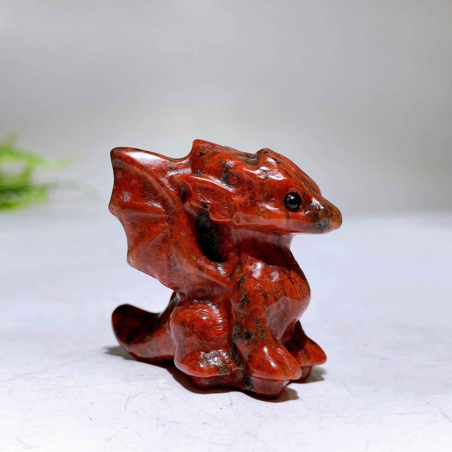 1.4" Natural Crystal Dragon Carving Wholesale