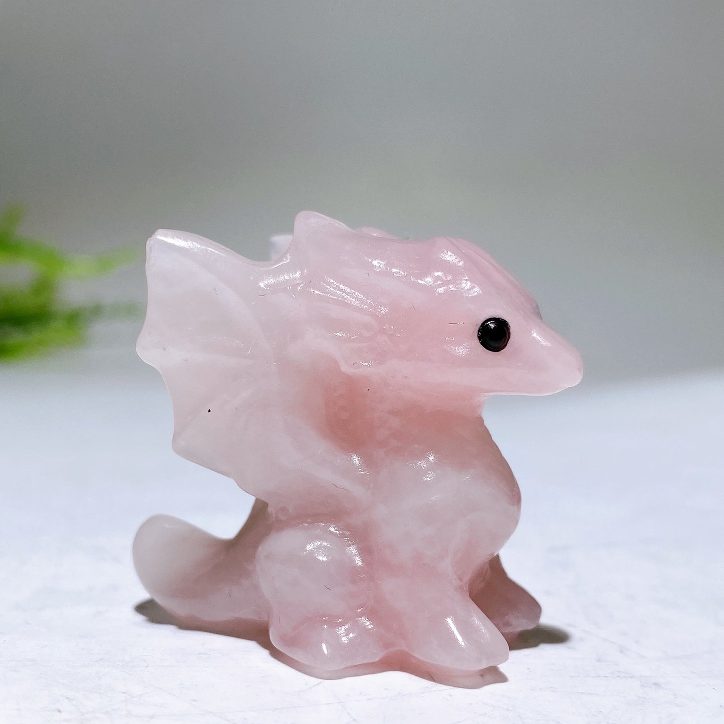 1.4" Natural Crystal Dragon Carving Wholesale