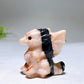 1.4" Natural Crystal Dragon Carving Wholesale