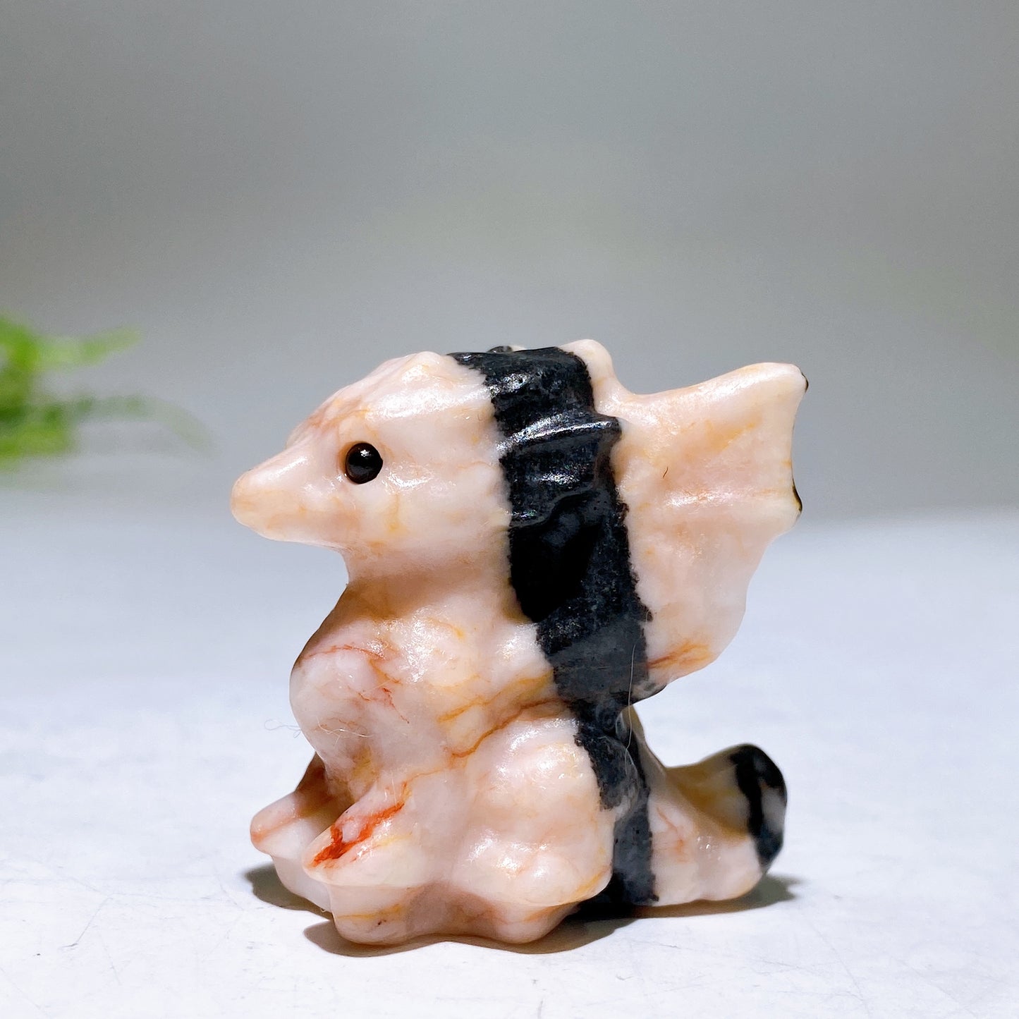 1.4" Natural Crystal Dragon Carving Wholesale