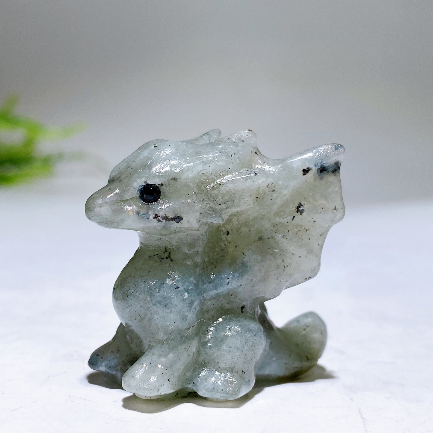 1.4" Natural Crystal Dragon Carving Wholesale