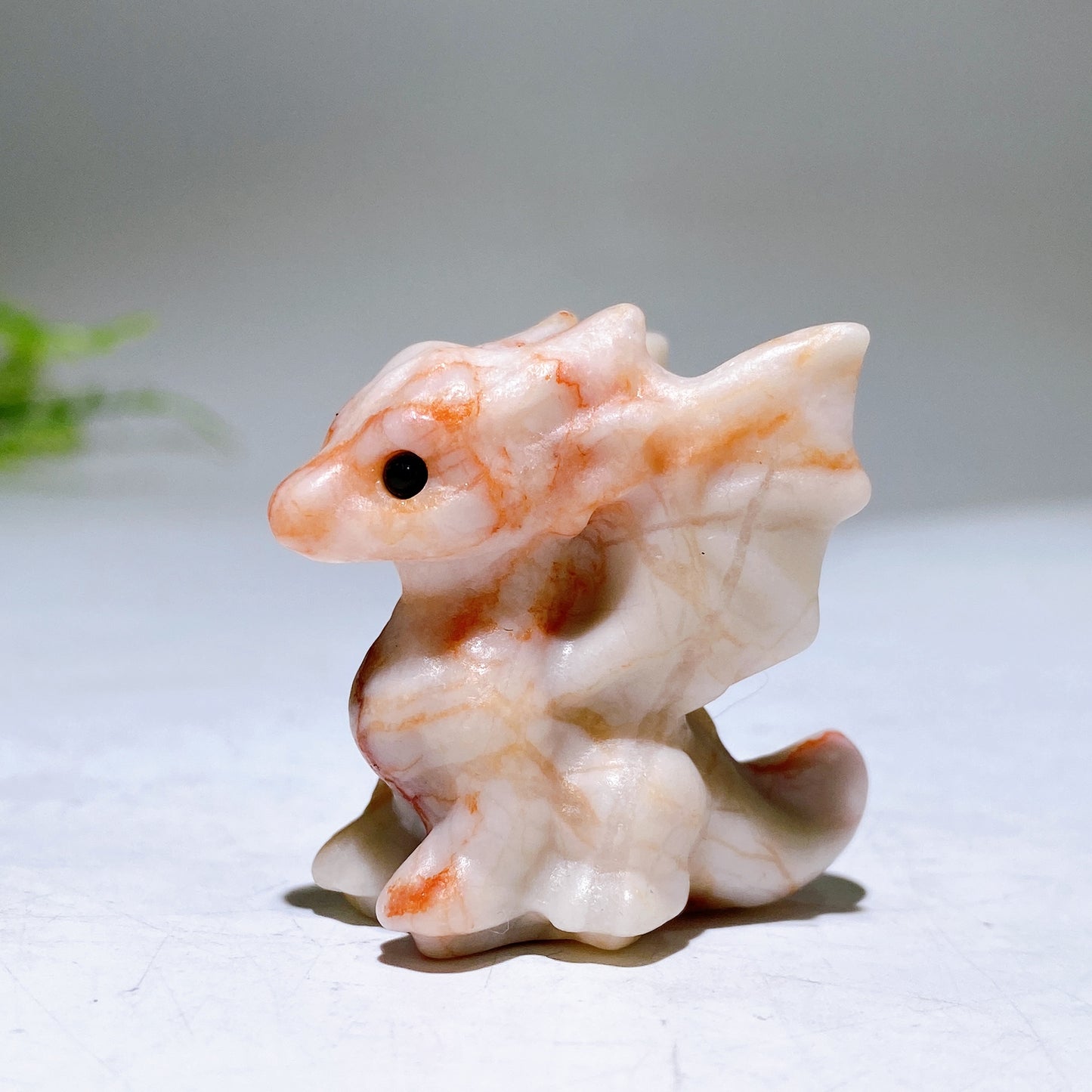 1.4" Natural Crystal Dragon Carving Wholesale