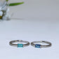 Cooper Silver Plated Blue Topaz Ring Crystal Healing Bulk Wholesale