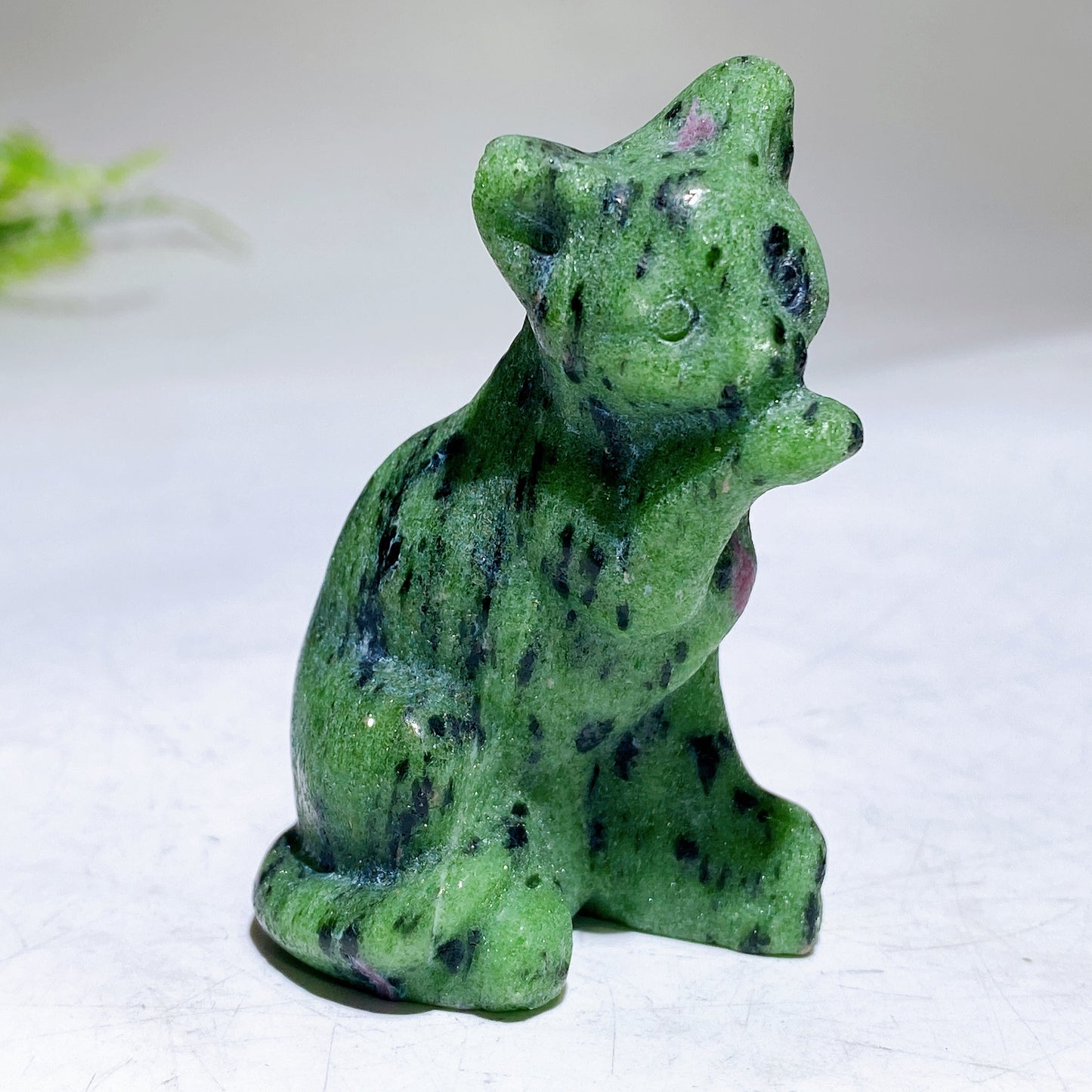 2.5" Natural Crystal Cat Carving Wholesale
