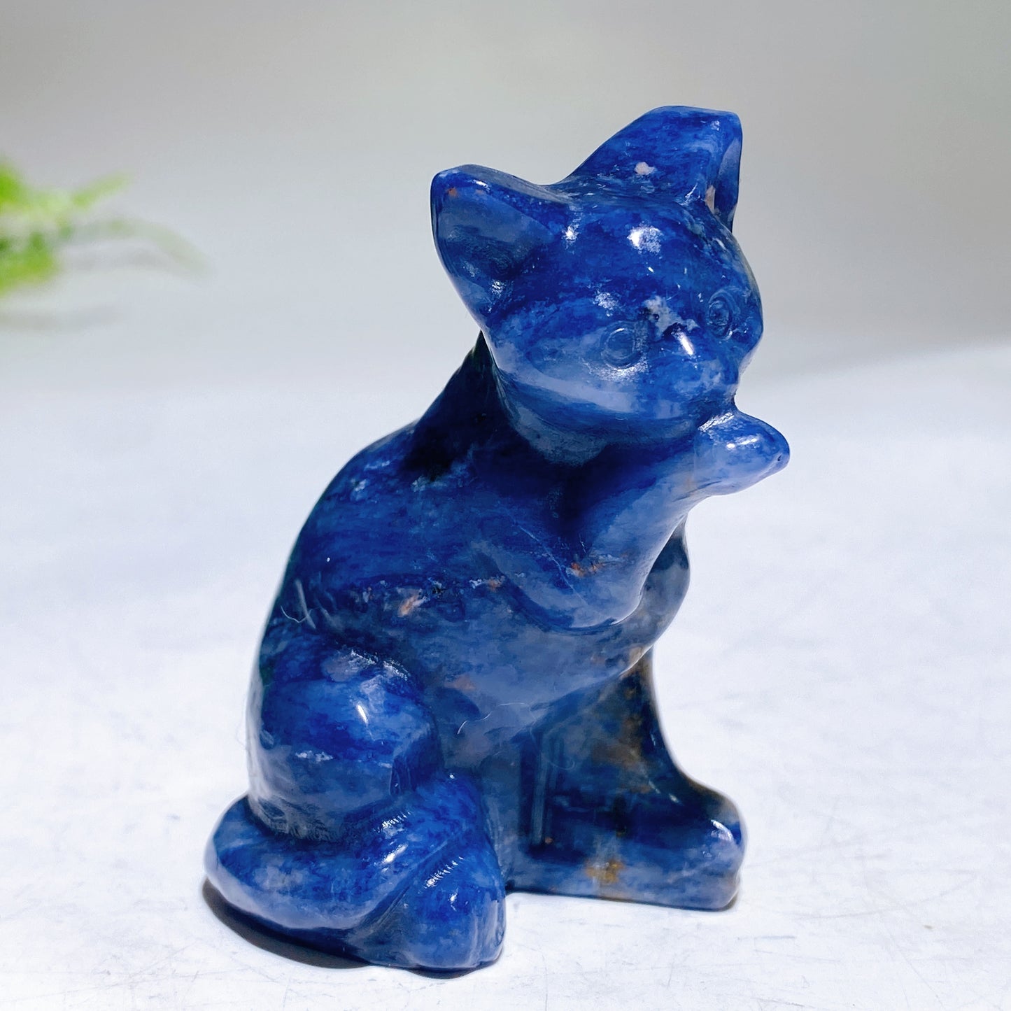 2.5" Natural Crystal Cat Carving Wholesale