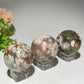 1.3"-2.5" Green Flower Agate Sphere Bulk Wholesale