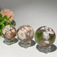 1.3"-2.5" Green Flower Agate Sphere Bulk Wholesale