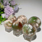 1.3"-2.5" Green Flower Agate Sphere Bulk Wholesale