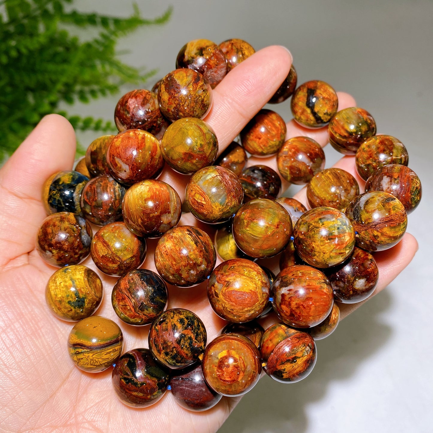 17-17.8mm Golden Pietersite Bracelet Wholesale