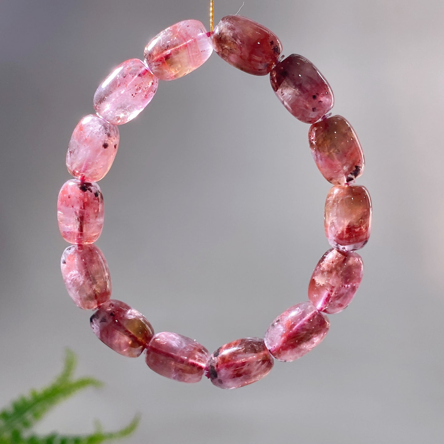 10mm Natural Auralite 23 Barrel Bracelet Wholesale