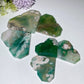 1.9"-4.0” Green Flower Agate Heart Carvings Bulk Wholesale