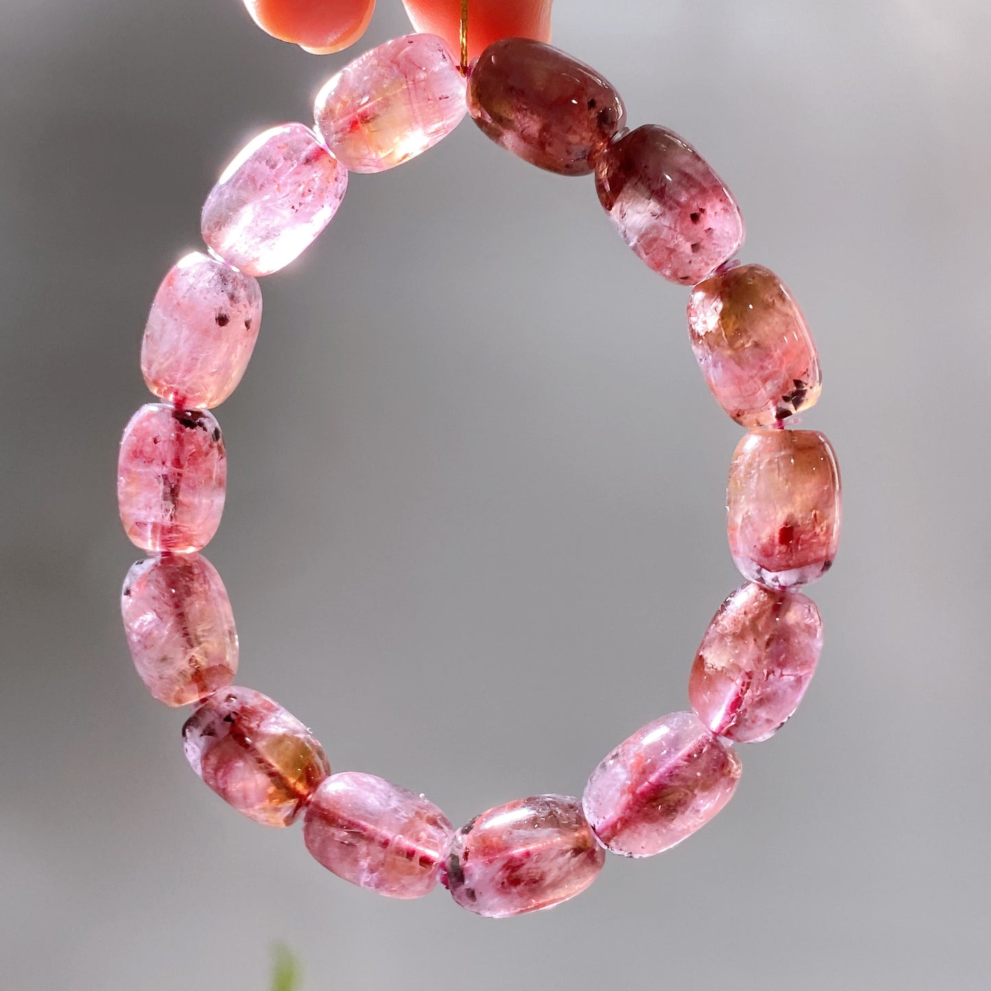 10mm Natural Auralite 23 Barrel Bracelet Wholesale