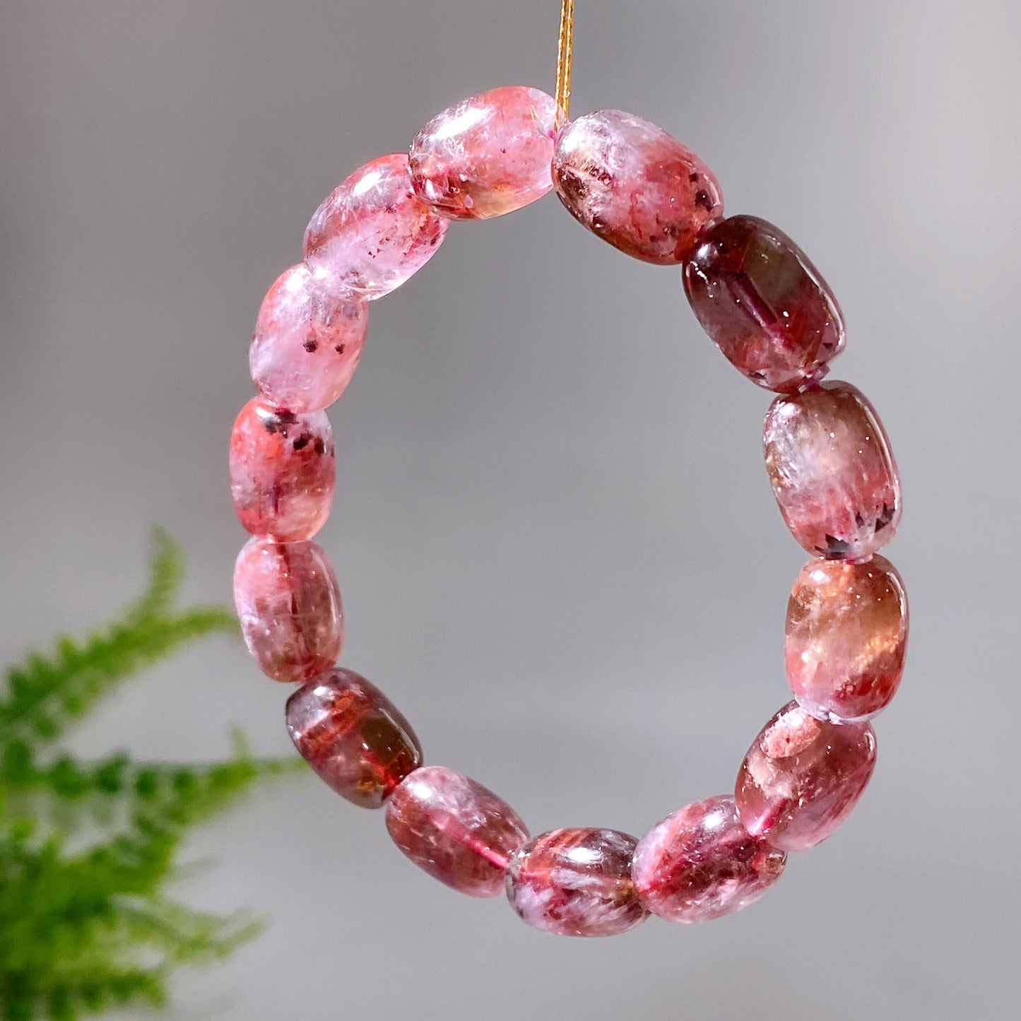 10mm Natural Auralite 23 Barrel Bracelet Wholesale