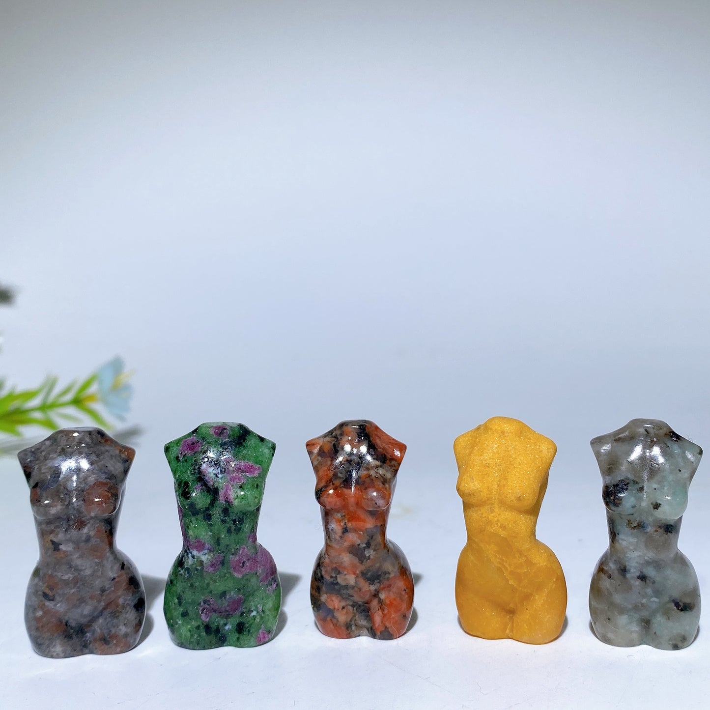 1.4" Mixed Crystal Woman Model Body Carvings Bulk Wholesale