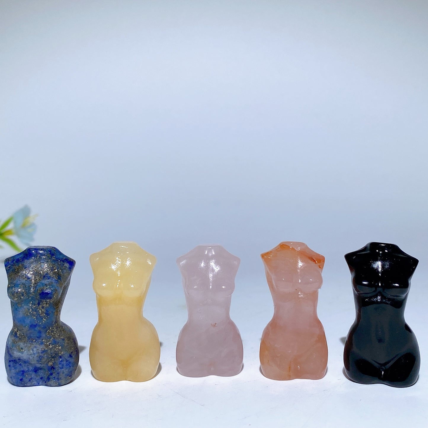 1.4" Mixed Crystal Woman Model Body Carvings Bulk Wholesale