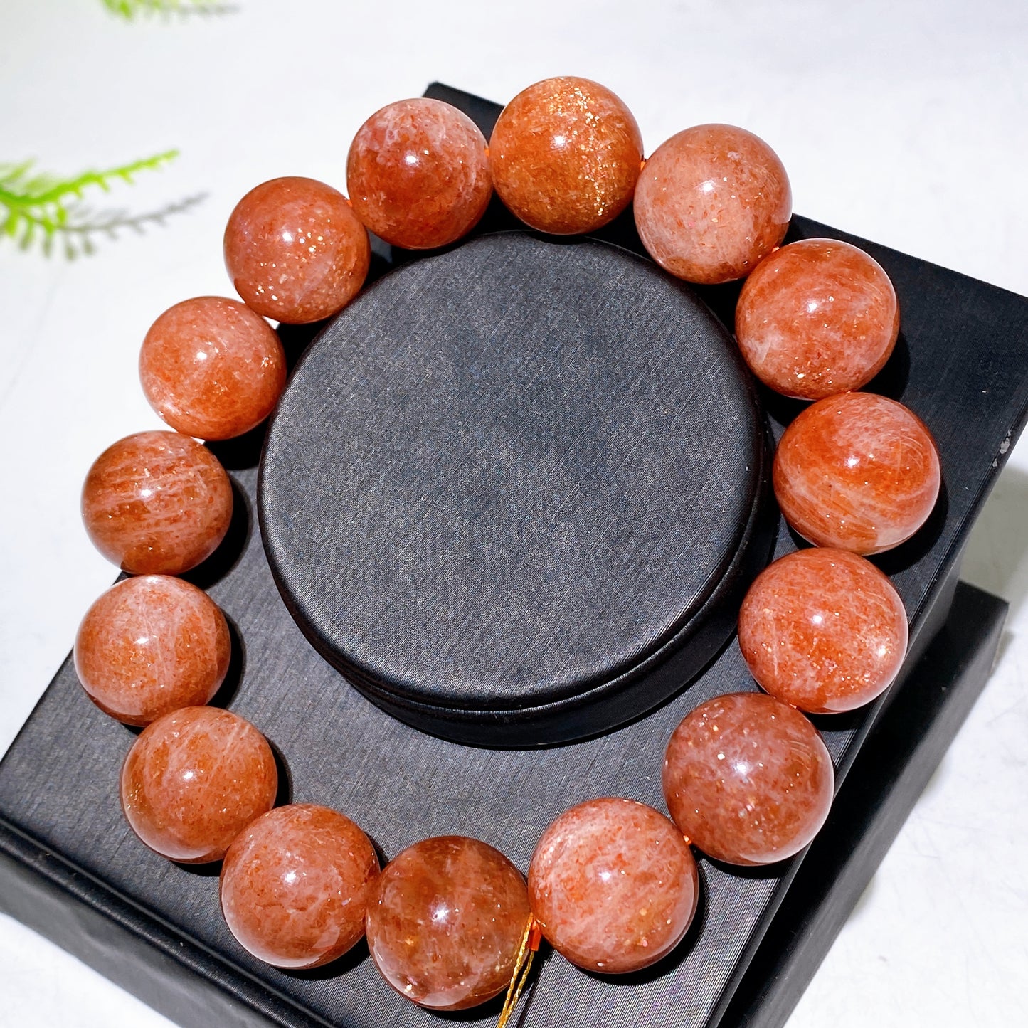 13mm 14mm 15mm Natural Golden Sunstone Bracelet Wholesale