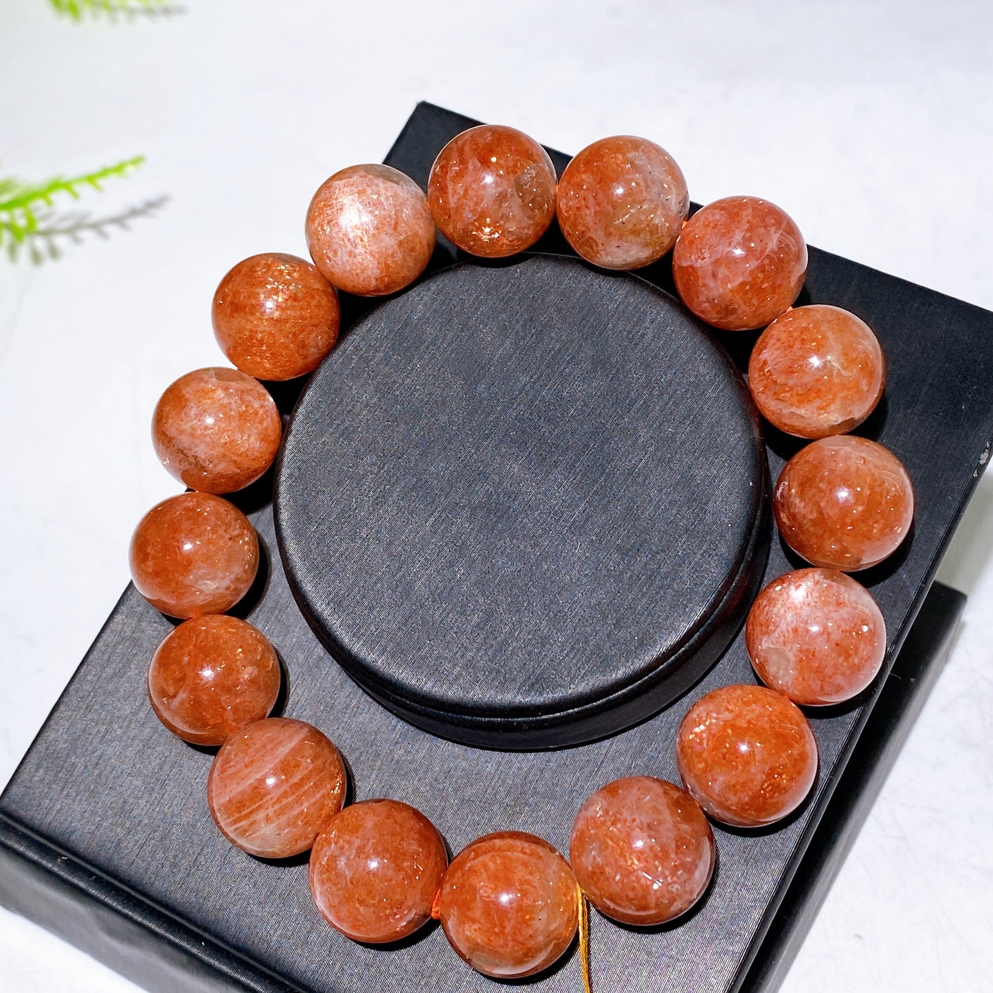 13mm 14mm 15mm Natural Golden Sunstone Bracelet Wholesale
