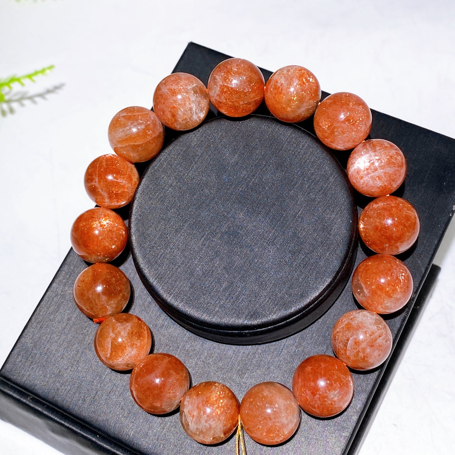 13mm 14mm 15mm Natural Golden Sunstone Bracelet Wholesale